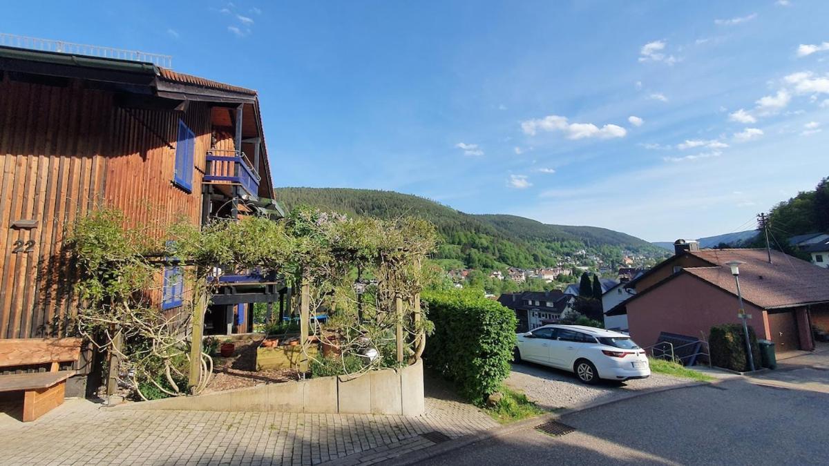 Kuckucksnest - Ferienwohnung Mit Traumblick Im Schwarzwald Bad Wildbad Luaran gambar